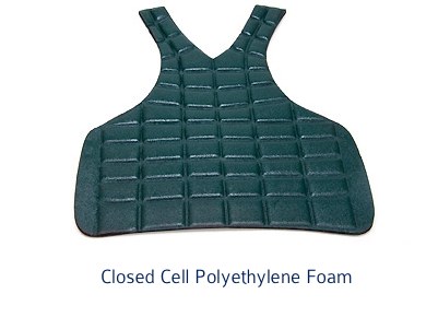 thermoformed foam vest